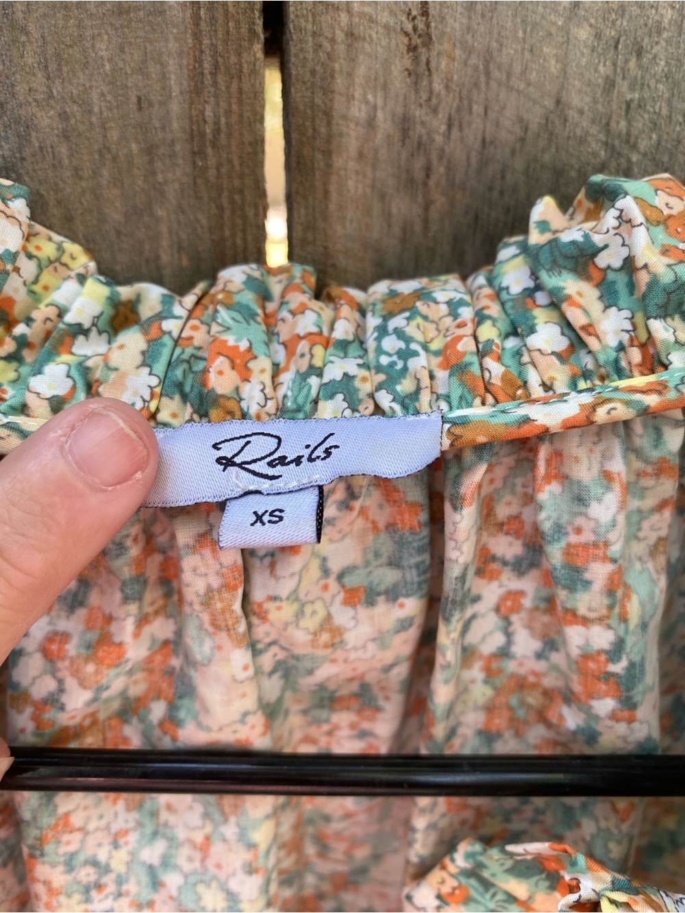 Rails Amal Cassia Floral Peasant Blouse Size XS - Picture 3 of 5